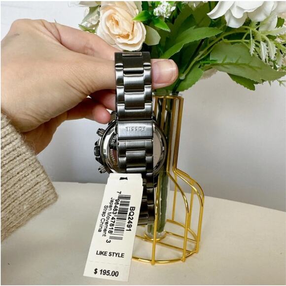 Fossil BQ2491 Bannon Multifunction Smoke Stainless Steel Watch - Picture 5 of 5